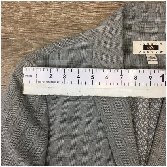 Joseph Abboud Mens Blazer‎ Sport Coat Casual Jacket Size 40R Linen Cotton Suit